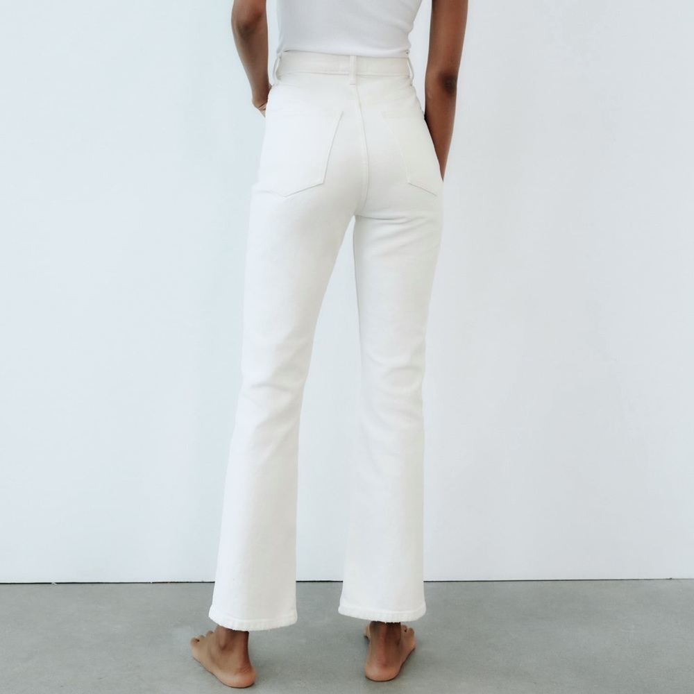 Zara Stove Pipe Jeans in Pearl White